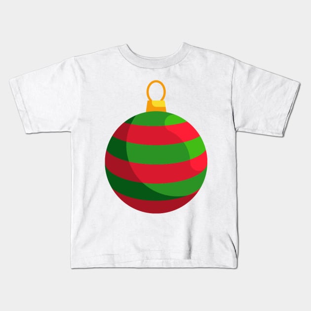 Christmas Ball Kids T-Shirt by Visualism